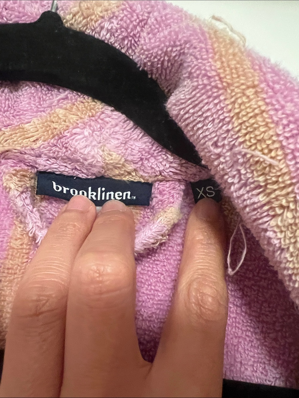 Brooklinen Striped Bath Robe - Picture 5 of 9